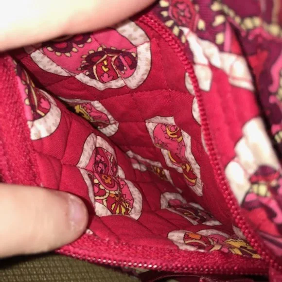 Rosy Posies Laura Cinch Tote Vera Bradley shoulder bag tote Retired Spring 2012 - Picture 7 of 11